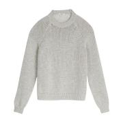 Merino Wol Raglan Trui Barena Venezia , Gray , Dames