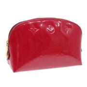 Pre-owned Leather pouches Louis Vuitton Vintage , Red , Dames