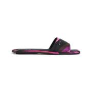 Fuchsia Brown Slides Sandalen Emilio Pucci , Multicolor , Dames