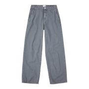 Grijze Denim Broek met Rechte Pijpen Closed , Gray , Dames