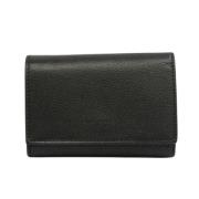 Pre-owned Leather wallets Saint Laurent Vintage , Black , Unisex