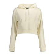 Witte hoodie met print en logo Calvin Klein , Beige , Dames