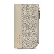 Bloemen gecoate canvas Bifold Portemonnee Kate Spade , Beige , Dames