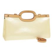 Pre-owned Leather handbags Louis Vuitton Vintage , Beige , Dames