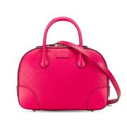 Pre-owned Leather gucci-bags Gucci Vintage , Pink , Dames