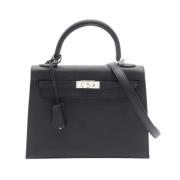 Pre-owned Leather hermes-bags Hermès Vintage , Black , Dames