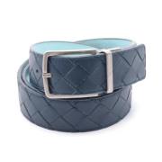 Pre-owned Leather belts Bottega Veneta Vintage , Blue , Heren