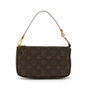 Pre-owned Canvas clutches Louis Vuitton Vintage , Brown , Dames