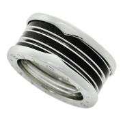 Pre-owned Metal rings Bvlgari Vintage , Black , Dames