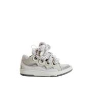 Leren Mand Sneakers Lanvin , White , Heren