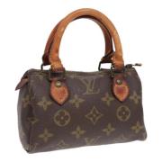 Pre-owned Canvas handbags Louis Vuitton Vintage , Brown , Dames