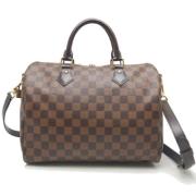 Pre-owned Canvas handbags Louis Vuitton Vintage , Brown , Dames