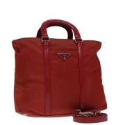 Pre-owned Nylon handbags Prada Vintage , Red , Dames