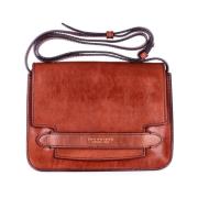 Bruine leren crossbody tas The Bridge , Brown , Dames