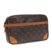 Pre-owned Canvas clutches Louis Vuitton Vintage , Brown , Dames