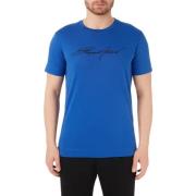 Casual T-shirt in Array stijl Emporio Armani , Blue , Heren