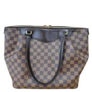 Pre-owned Leather handbags Louis Vuitton Vintage , Brown , Dames