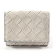 Pre-owned Leather wallets Bottega Veneta Vintage , White , Dames