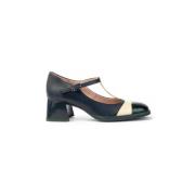 T-Strap Leren Sandaal Hispanitas , Black , Dames