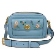 Pre-owned Leather shoulder-bags Coach Pre-owned , Blue , Dames