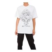 Cut & Sew T-shirt voor vrouwen in wit Etro , White , Dames