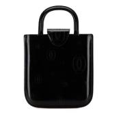 Pre-owned Plastic handbags Cartier Vintage , Black , Dames