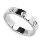 Pre-owned Metal rings Cartier Vintage , Gray , Dames