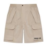 Gedrukte shorts Dsquared2 , Beige , Heren