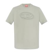 T-shirt T-Adjust-Bigoval Diesel , Gray , Heren