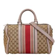 Pre-owned Canvas handbags Gucci Vintage , Beige , Dames