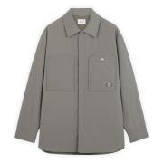 Gewatteerd Overshirt Maison Kitsuné , Gray , Heren