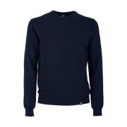 Blauwe Sweater Basic Ronde Hals Stijl Colmar , Blue , Heren