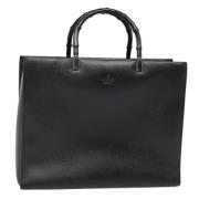 Pre-owned Leather handbags Gucci Vintage , Black , Dames