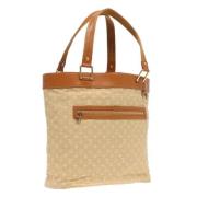 Pre-owned Canvas handbags Louis Vuitton Vintage , Beige , Dames