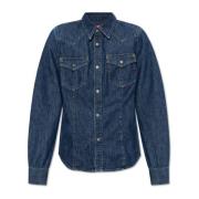 Denim shirt De-Waves Diesel , Blue , Dames