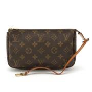 Pre-owned Canvas clutches Louis Vuitton Vintage , Brown , Dames