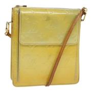 Pre-owned Leather shoulder-bags Louis Vuitton Vintage , Yellow , Dames