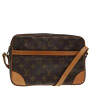 Pre-owned Canvas shoulder-bags Louis Vuitton Vintage , Brown , Dames