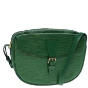 Pre-owned Leather shoulder-bags Louis Vuitton Vintage , Green , Dames