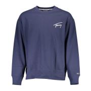 Blauwe Sweatshirt met Lange Mouwen en Ronde Hals Tommy Hilfiger , Blue...