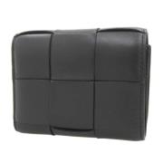 Pre-owned Leather wallets Bottega Veneta Vintage , Black , Dames