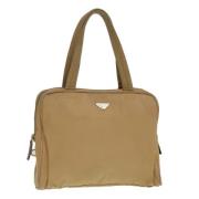 Pre-owned Nylon handbags Prada Vintage , Beige , Dames