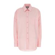 Roze Poplin Overhemd voor Vrouwen Moschino , Pink , Dames