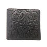 Pre-owned Leather wallets Loewe Pre-owned , Black , Dames