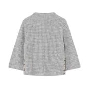 Turtle Knit Lange Mouw Top Gustav , Gray , Dames