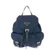 Pre-owned Canvas backpacks Prada Vintage , Blue , Dames