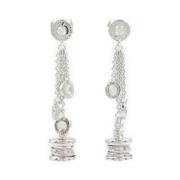 Pre-owned Metal earrings Bvlgari Vintage , Gray , Dames