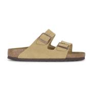 Suède Leren Sandalen Arizona Stijl Birkenstock , Brown , Dames