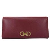 Pre-owned Leather wallets Salvatore Ferragamo Pre-owned , Red , Dames