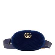 Pre-owned Canvas clutches Gucci Vintage , Blue , Dames